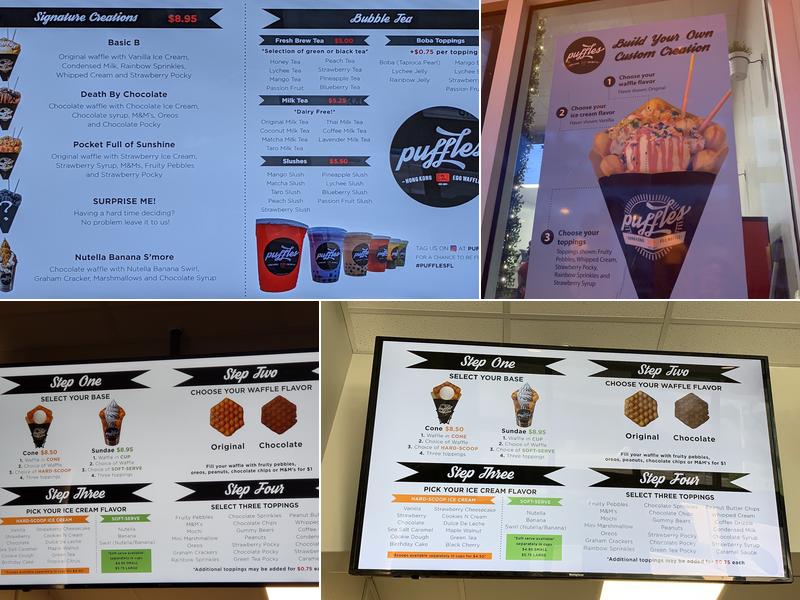 Puffles - Waffles & Ice Cream & Boba (Hollywood Beach) Menu
