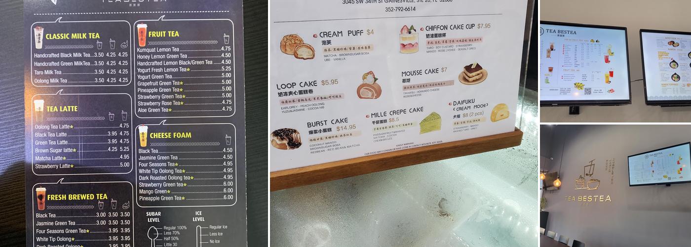 Tea Bestea & The Loop Cake Menu