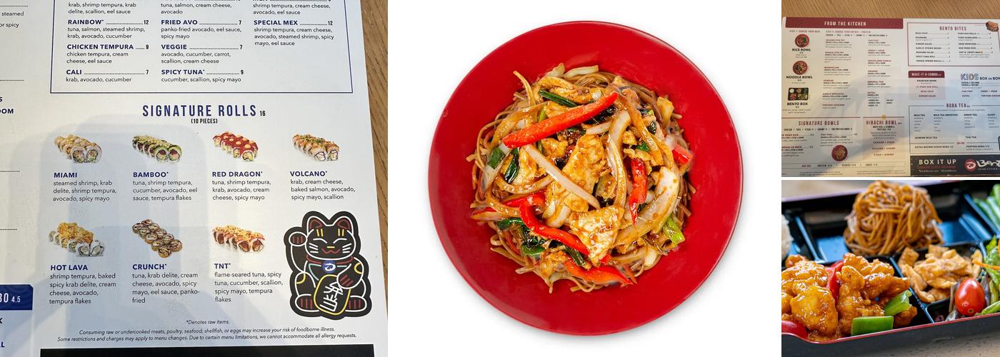 BENTO Kissimmee Menu