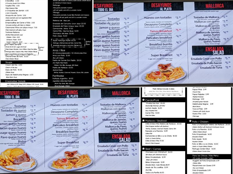 Don Pepito Tropical Eatery Menu