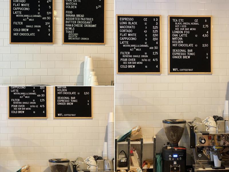 Breaking Wave Coffee Menu