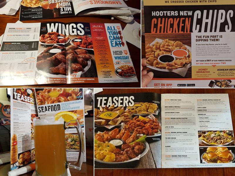 Hooters Menu