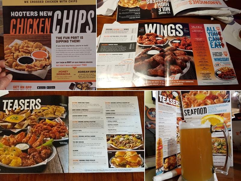 Hooters Menu