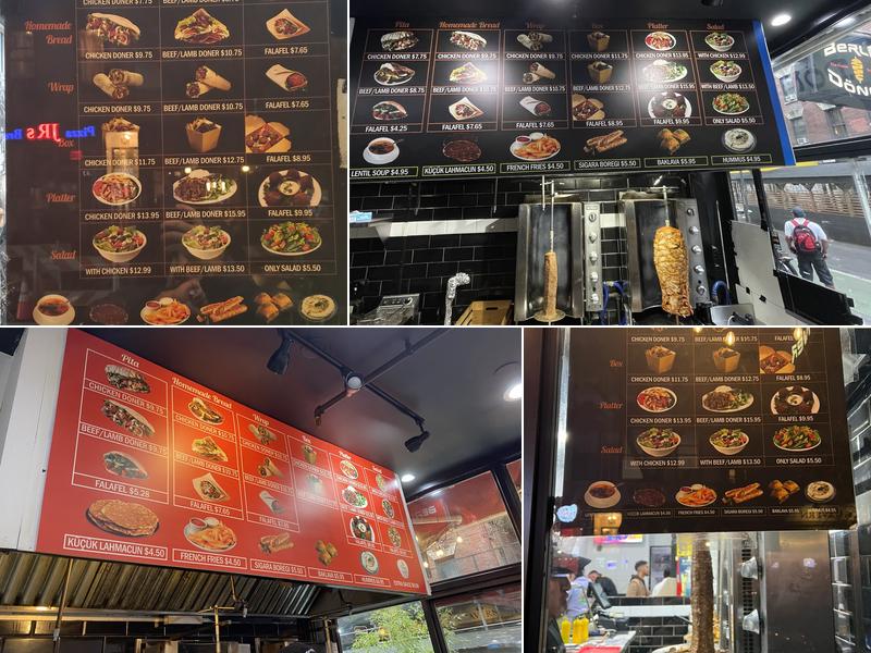 Berlin Döner Menu