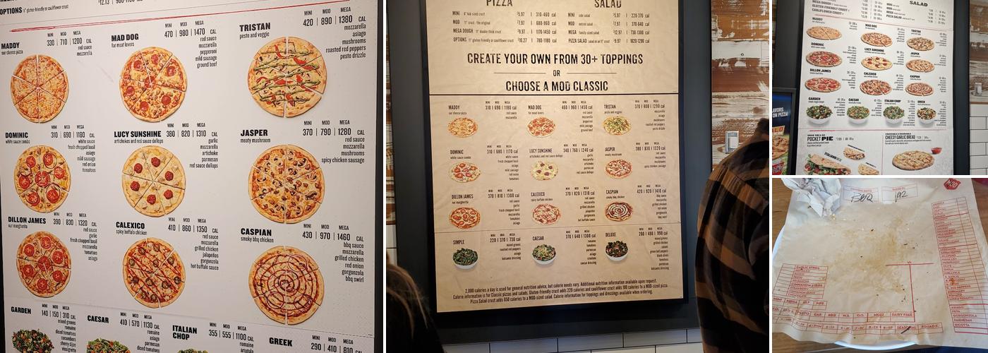 MOD Pizza Menu