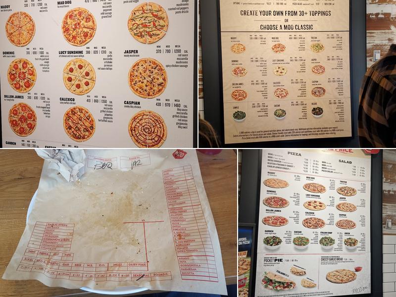 MOD Pizza Menu