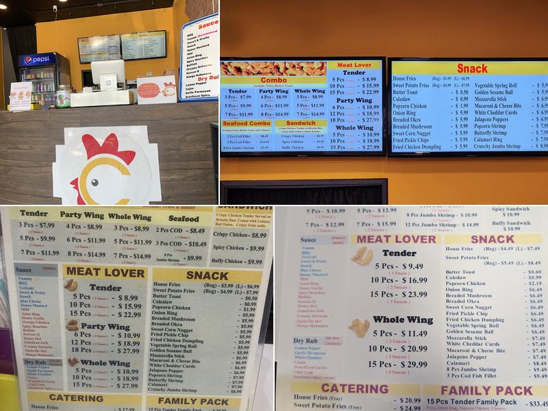 Chicken Lit Tenders & Wings Menu