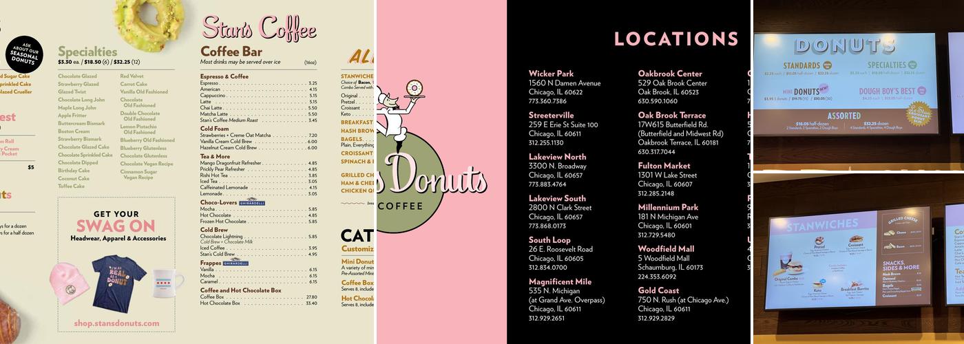 Stan's Donuts & Coffee Menu