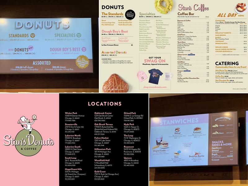 Stan's Donuts & Coffee Menu