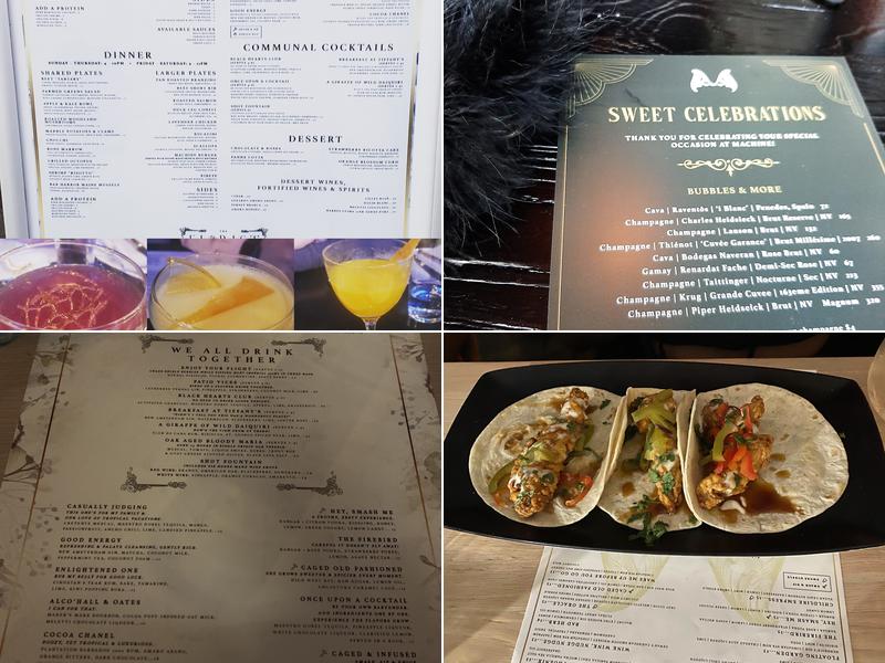 Machine - Cocktail Bar Menu