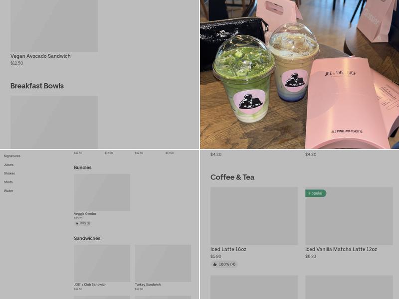 JOE & THE JUICE Menu