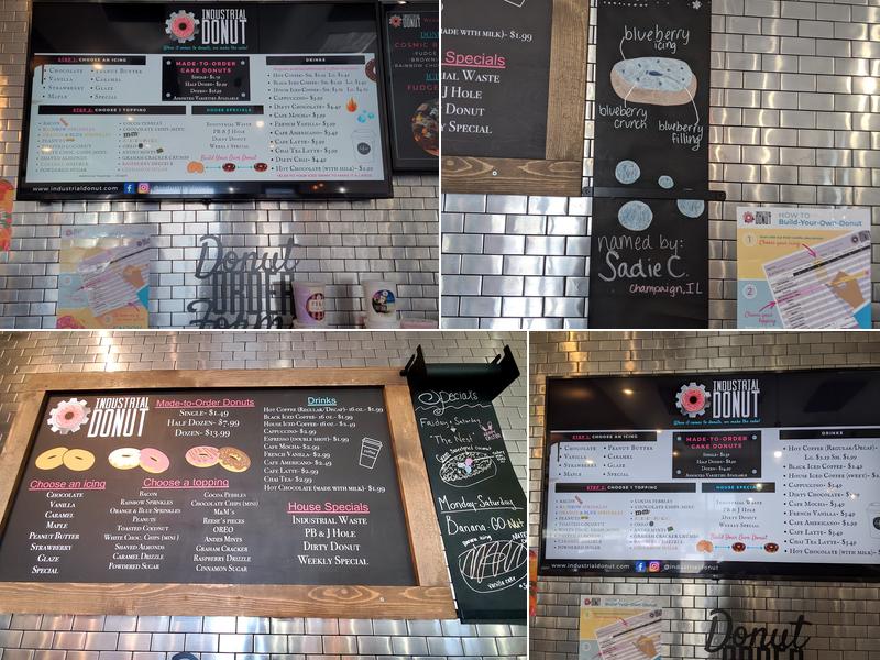 Industrial Donut Menu