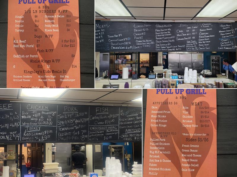 Rooster’s Pull Up Grill & BBQ Menu