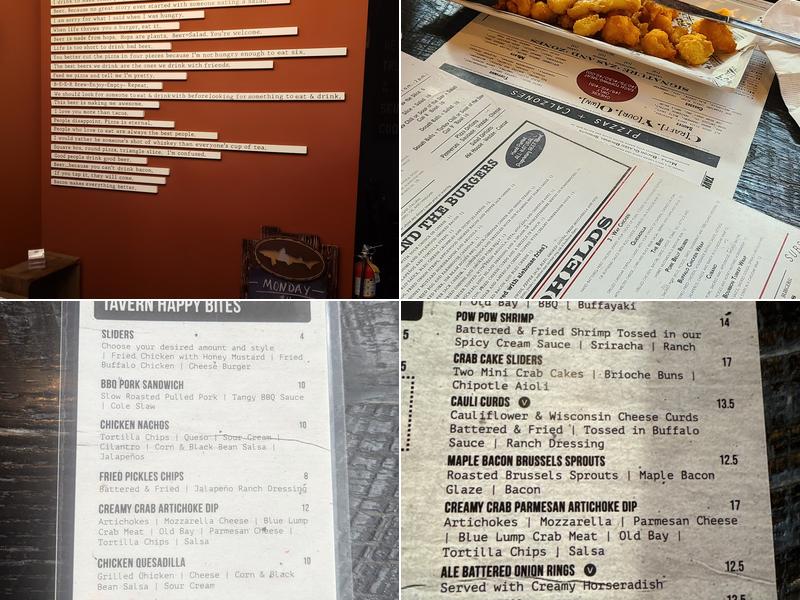 Fork and Ale House Menu