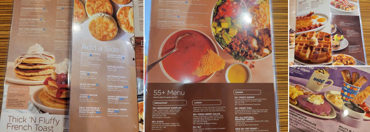 IHOP Menu