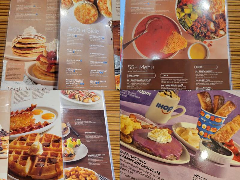 IHOP Menu