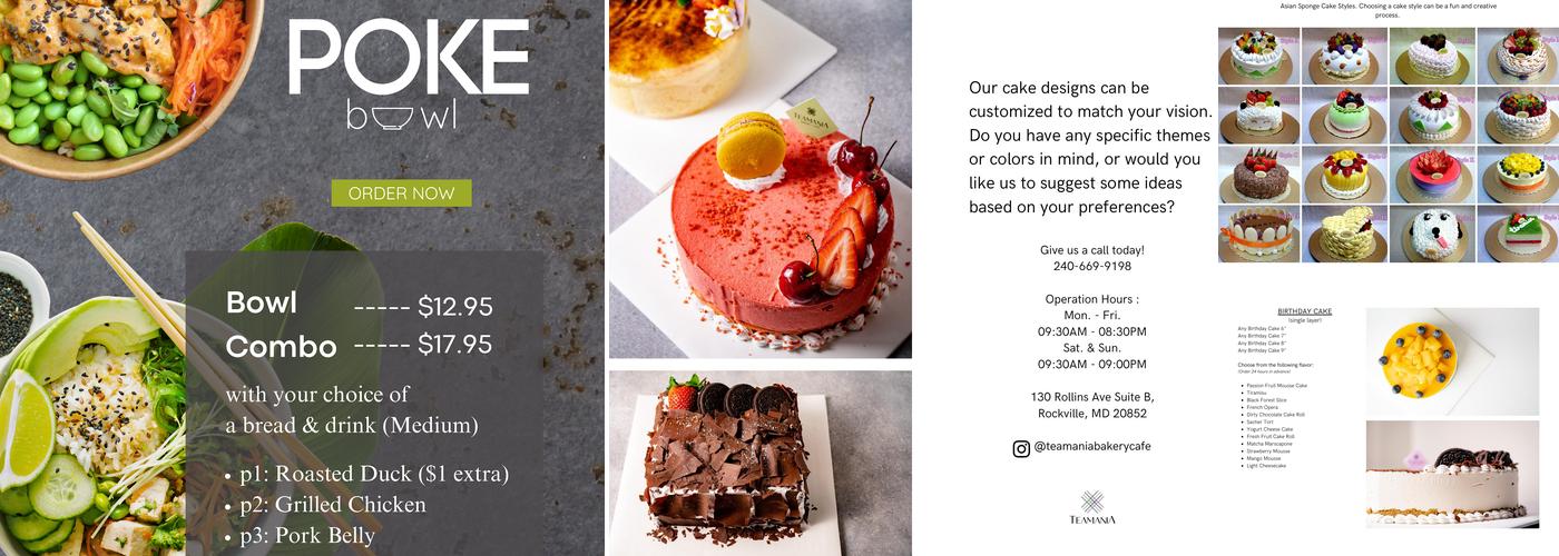 Teamania Menu