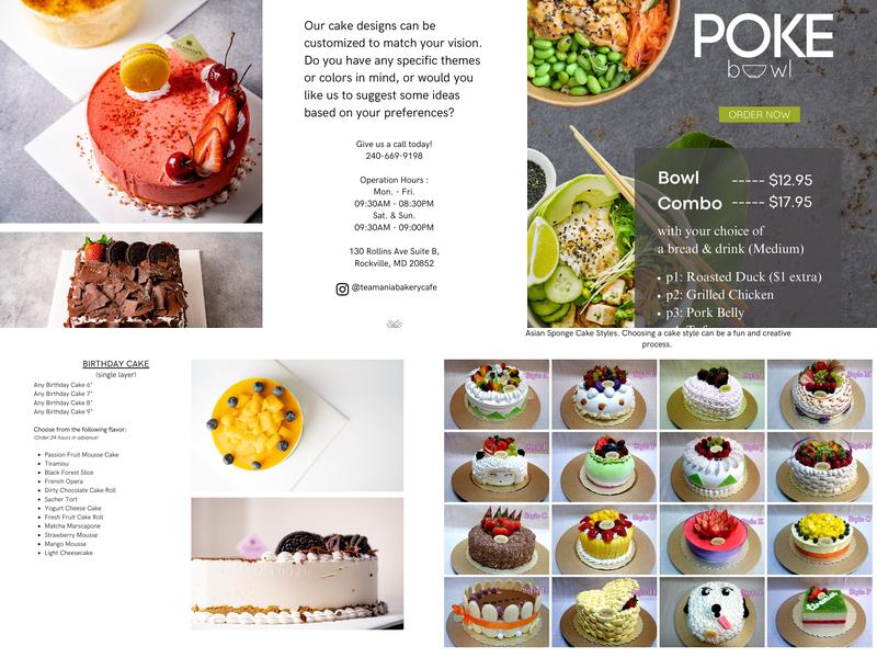 Teamania Menu