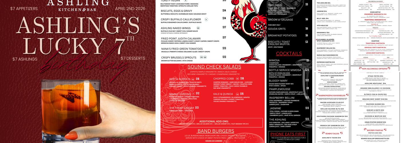 Ashling Kitchen & Bar Menu