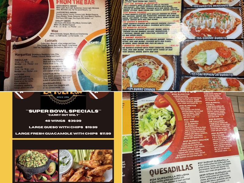 La Tolteca Menu