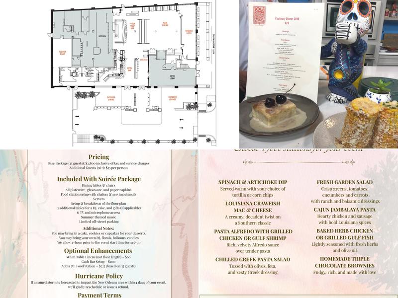 Nolé Special Events Venue Menu