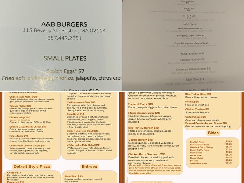 A&B Kitchen • BAR Menu