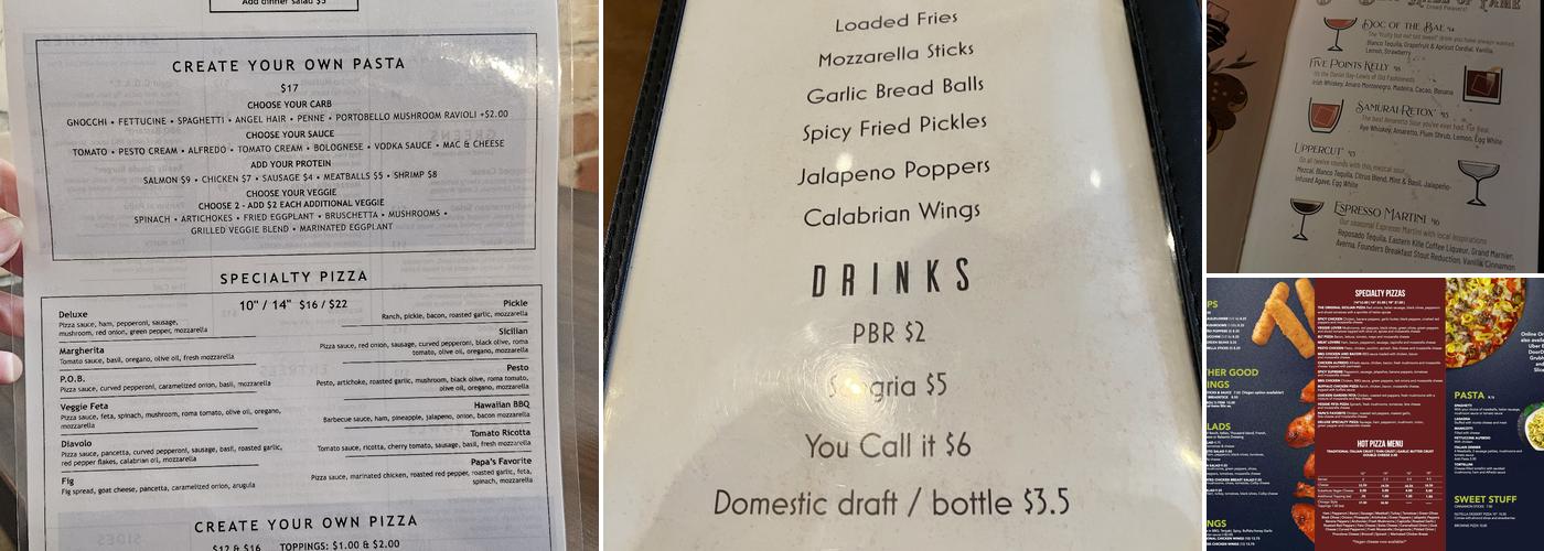 Fratelli’s Kitchen & Bar Menu