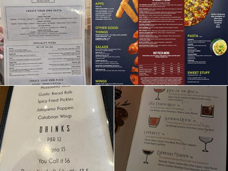 Fratelli’s Kitchen & Bar Menu
