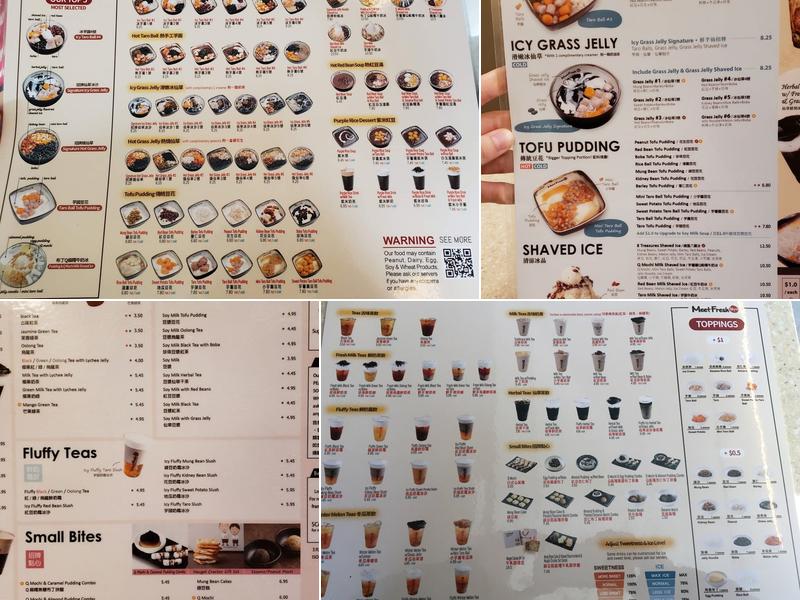 Meet Fresh 鲜芋仙 Menu