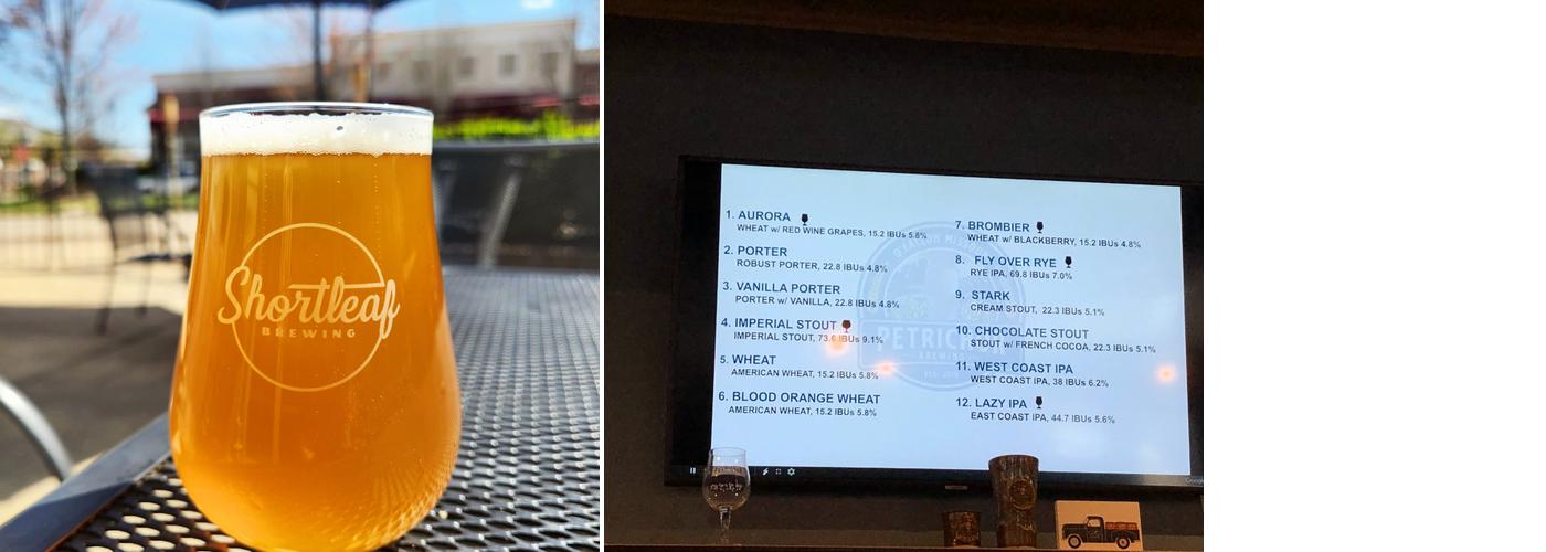 Shortleaf Brewing - Winghaven Menu