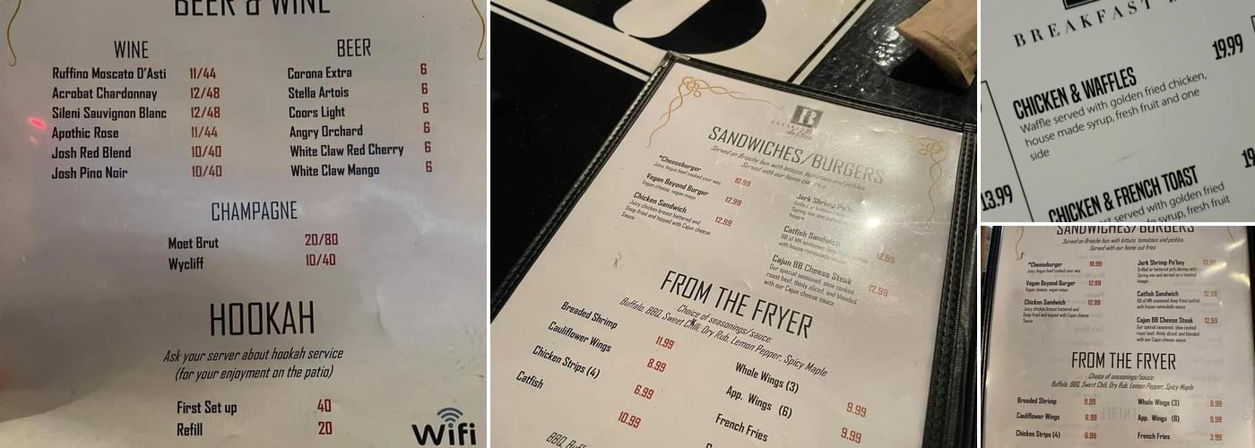 Breakfast Bar of Minnesota Menu