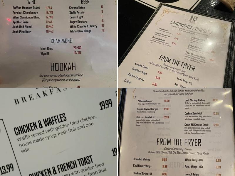 Breakfast Bar of Minnesota Menu