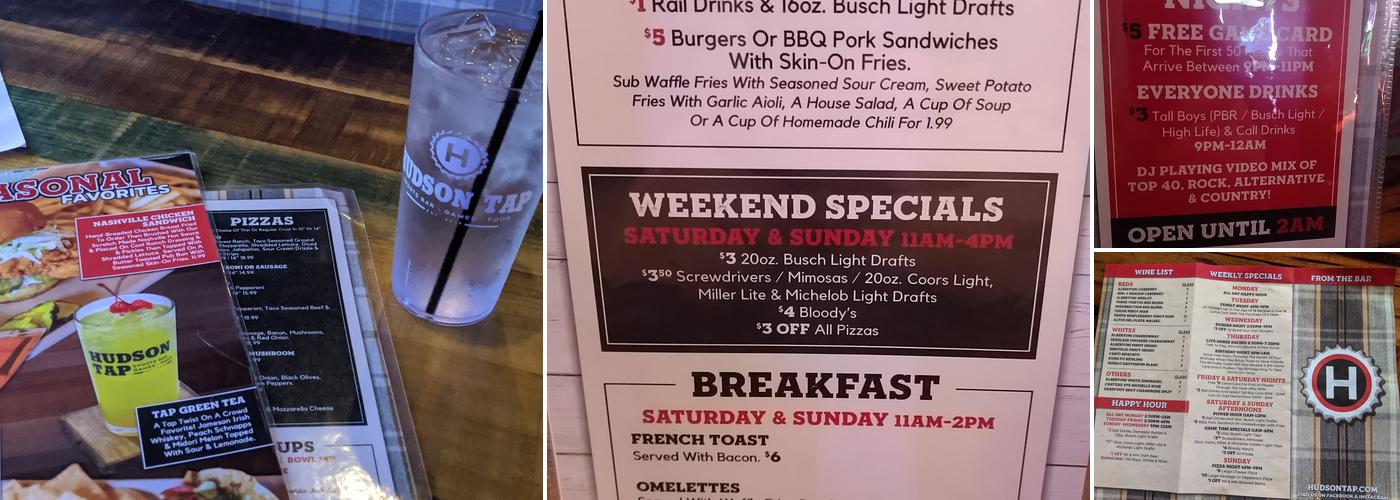 Hudson Tap Menu