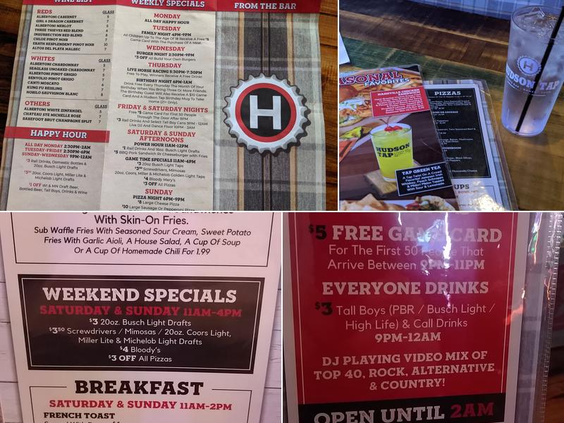 Hudson Tap Menu