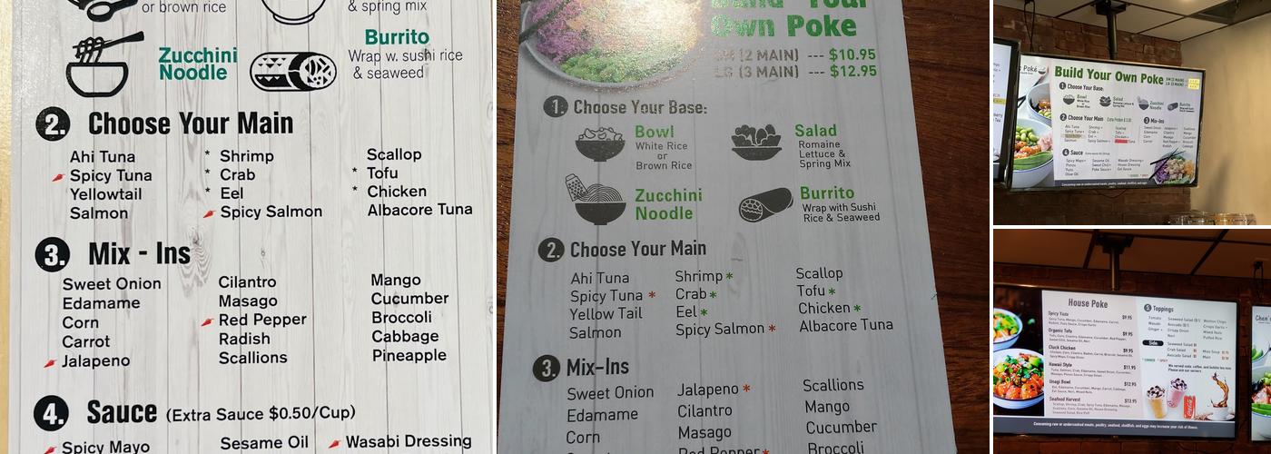 Chen's Poke Menu