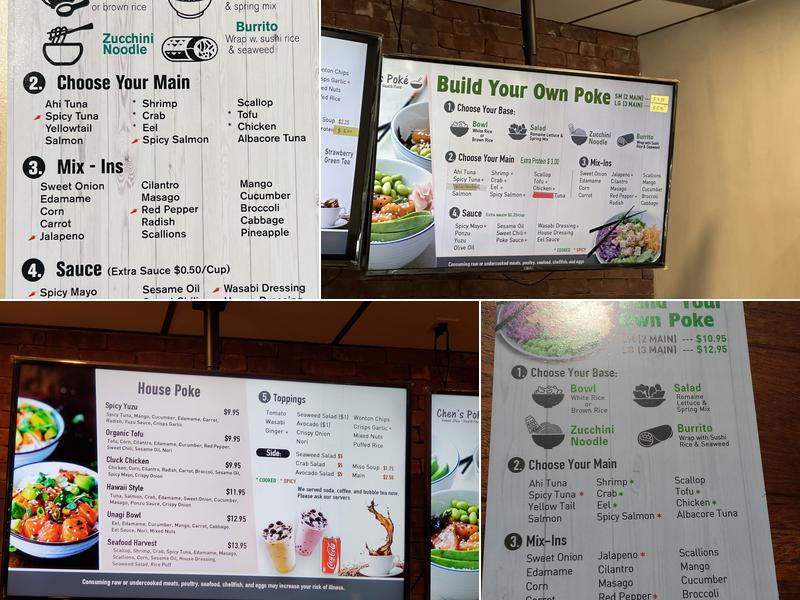 Chen's Poke Menu