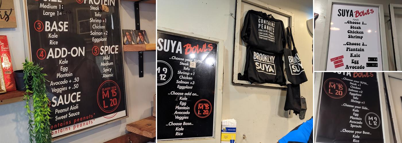 Brooklyn Suya Menu