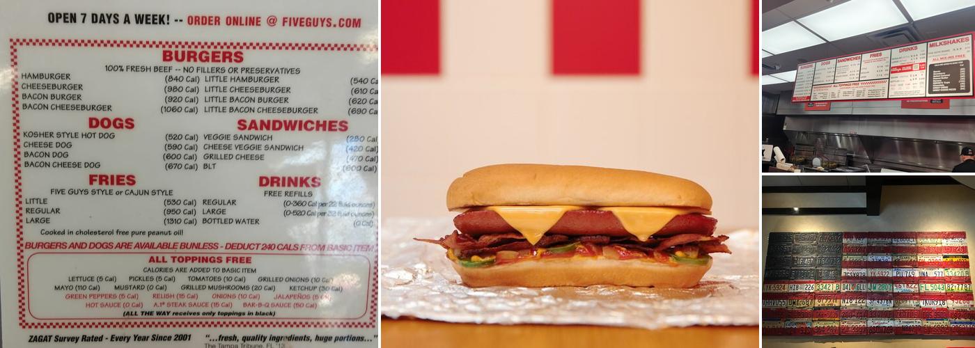 Five Guys Menu