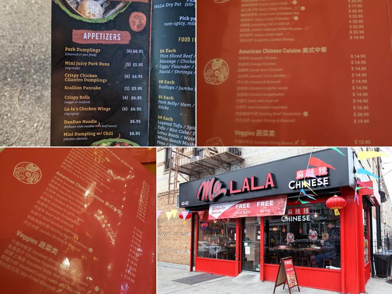 Malala Chinese Menu
