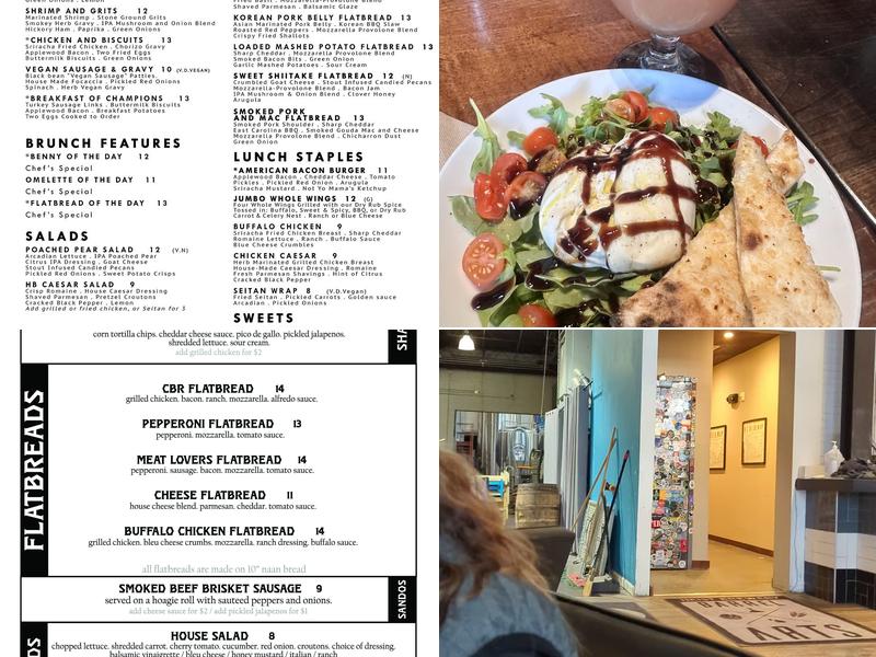 Heist Brewery and Barrel Arts Menu