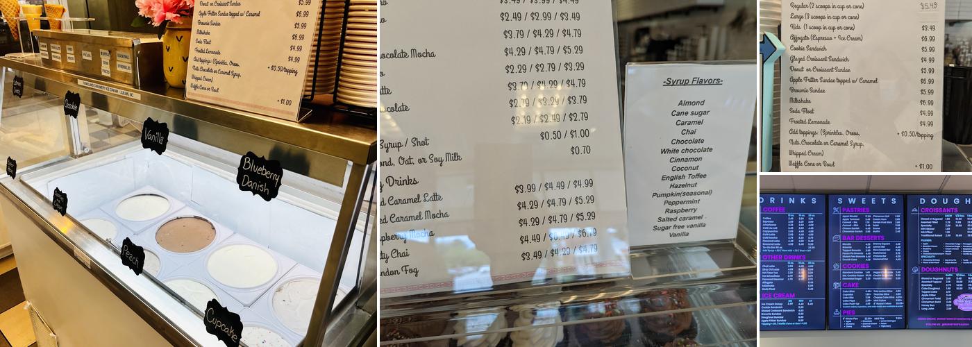 Burney's Sweets & More Menu