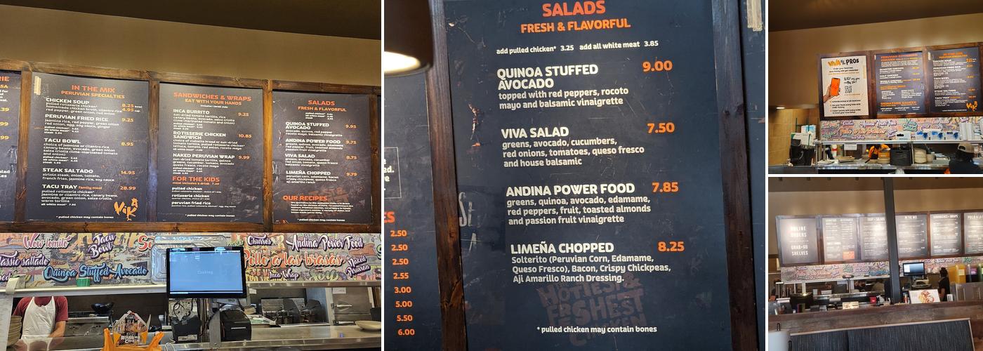 Viva Chicken Greensboro Menu