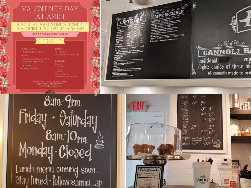 Amici Gelato & Caffé Menu