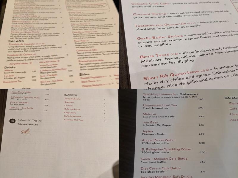 Brunch By De Martino Menu