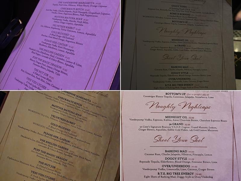 Vanderpump Cocktail Garden Menu