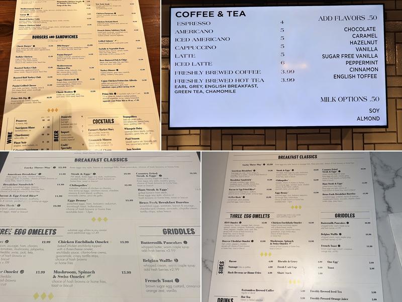 The Brass Fork Menu