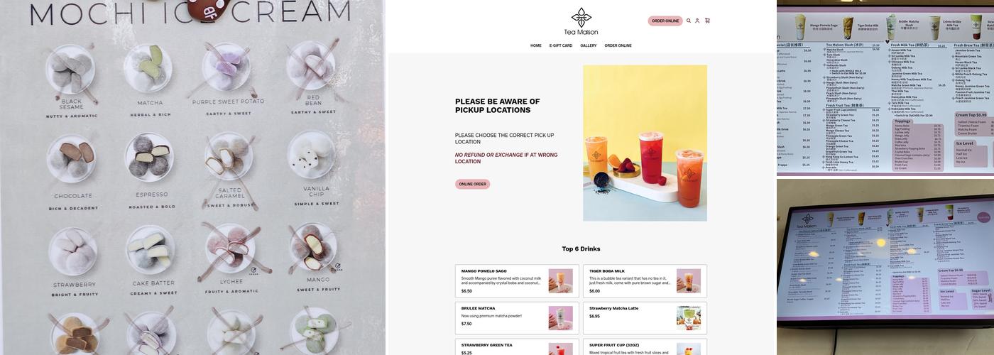 Tea Maison Menu