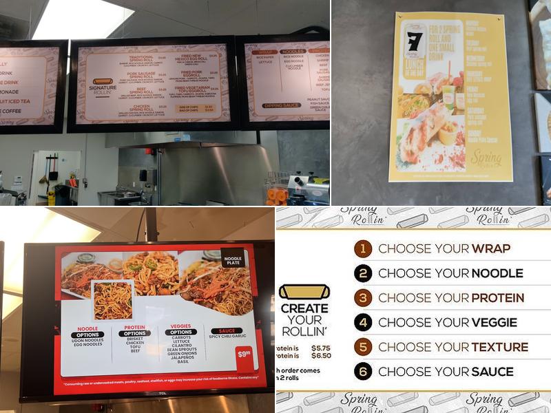 Spring Rollin' Menu