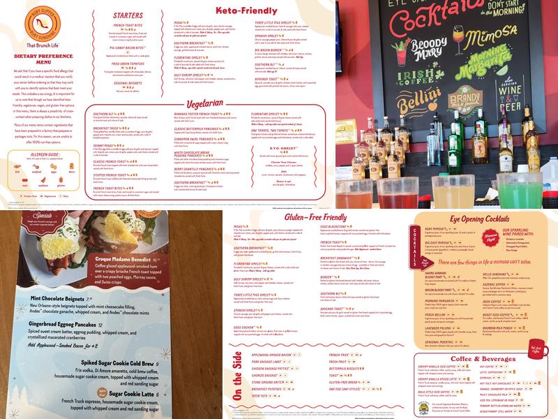 Ruby Sunshine Menu