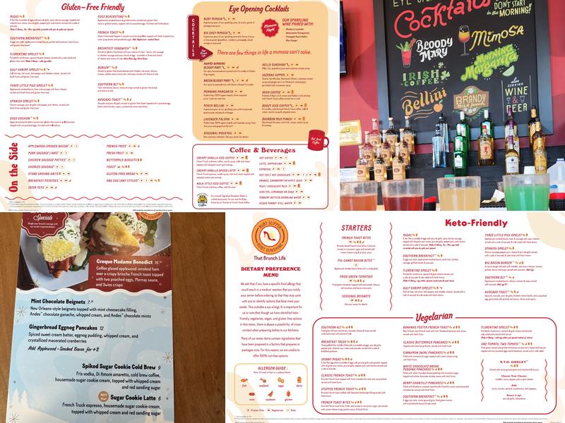 Ruby Sunshine Menu